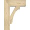 Ekena Millwork Imperial Block Rough Sawn Bracket w/ Offset Brace, Douglas Fir, 8"W x 22"D x 30"H BKT0806X22X30IMP05RDF - alternate 2